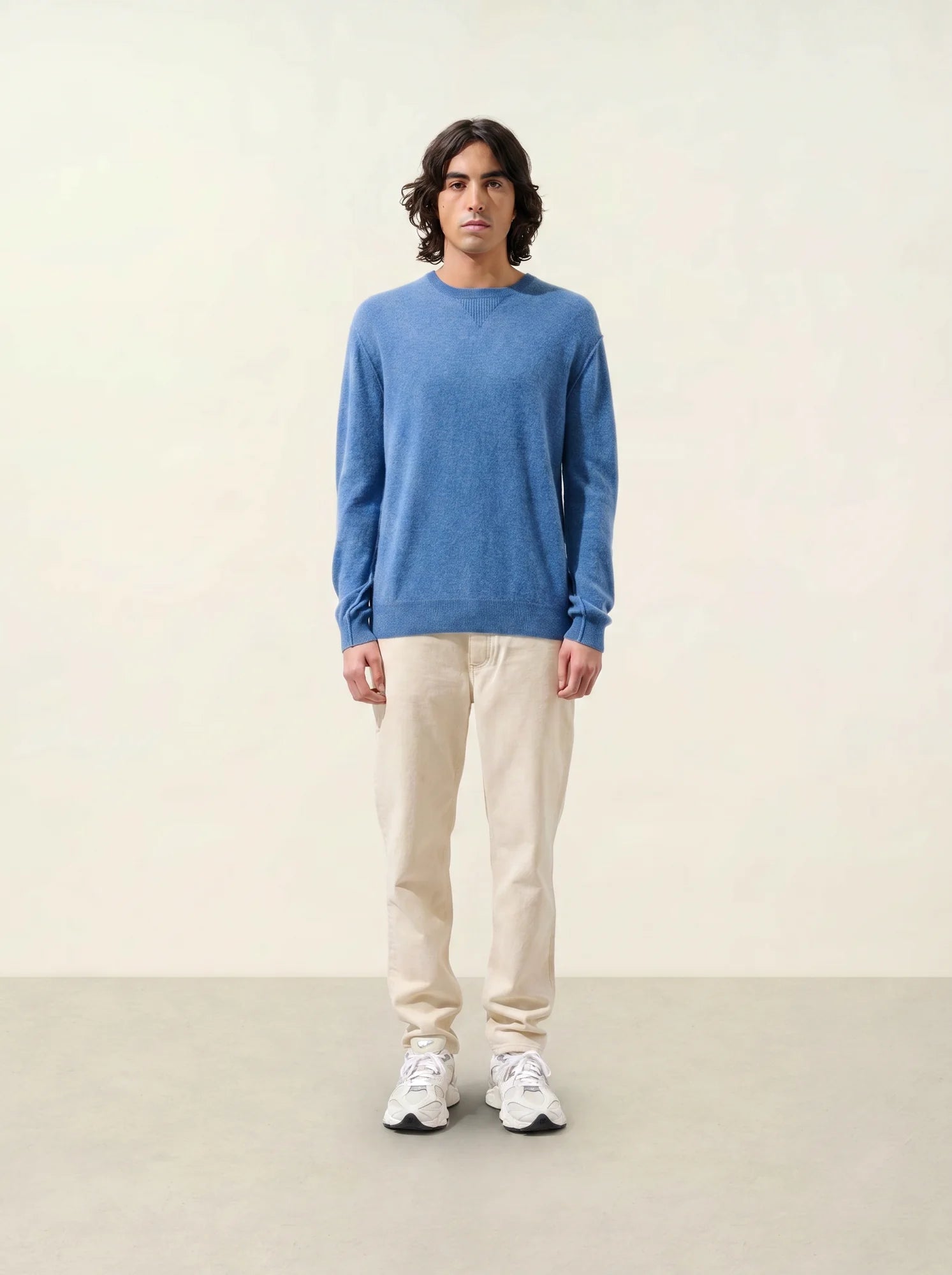 NOLAN sweater crew neck denim blue