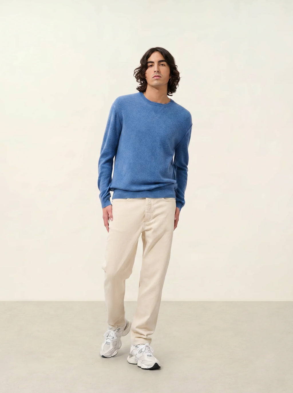 NOLAN sweater crew neck denim blue