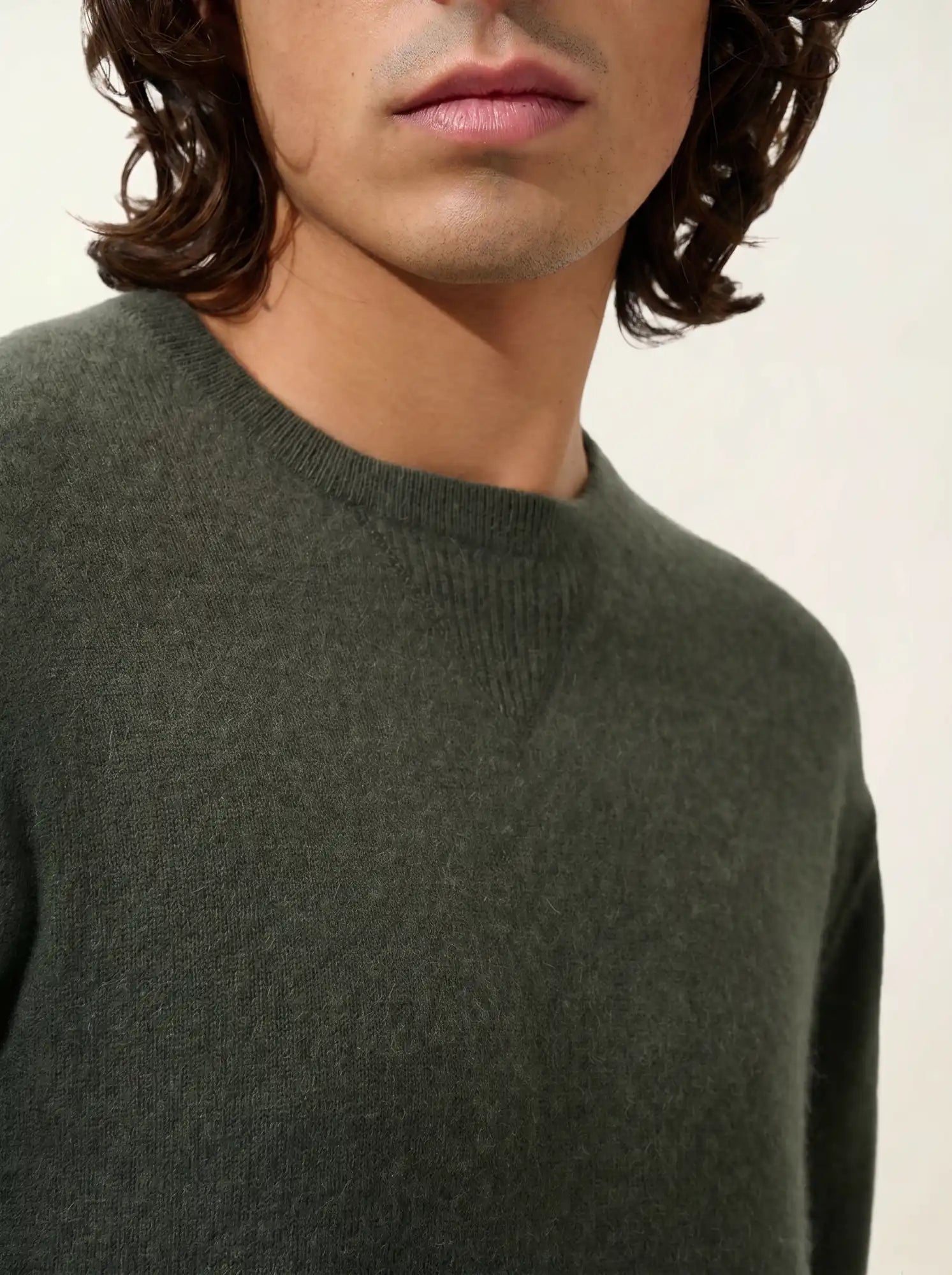 NOLAN sweater crew neck khaki