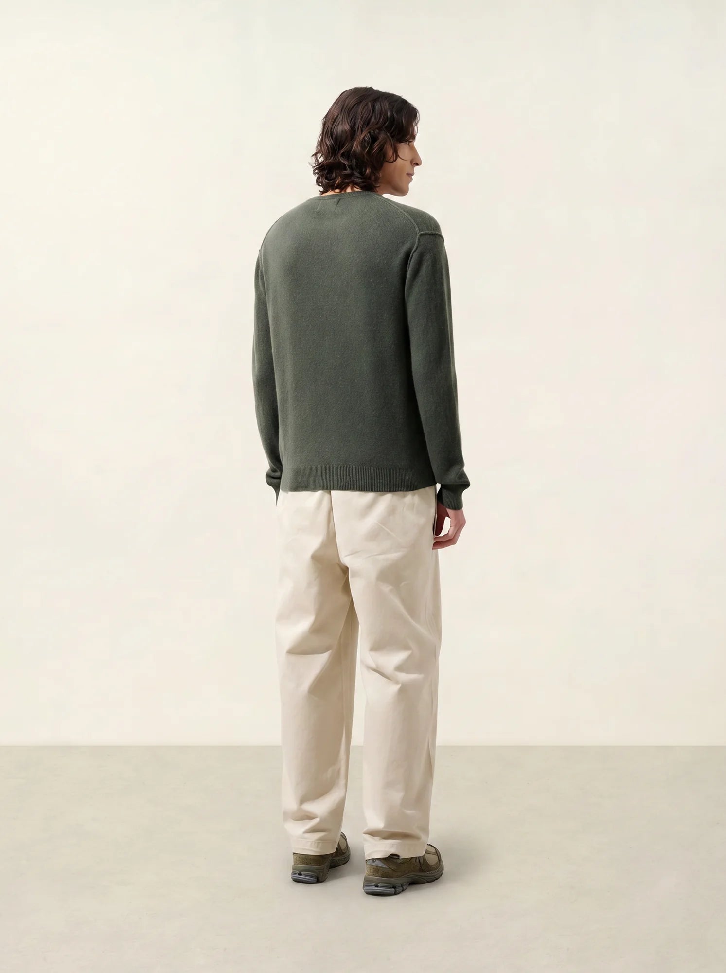 NOLAN sweater crew neck khaki