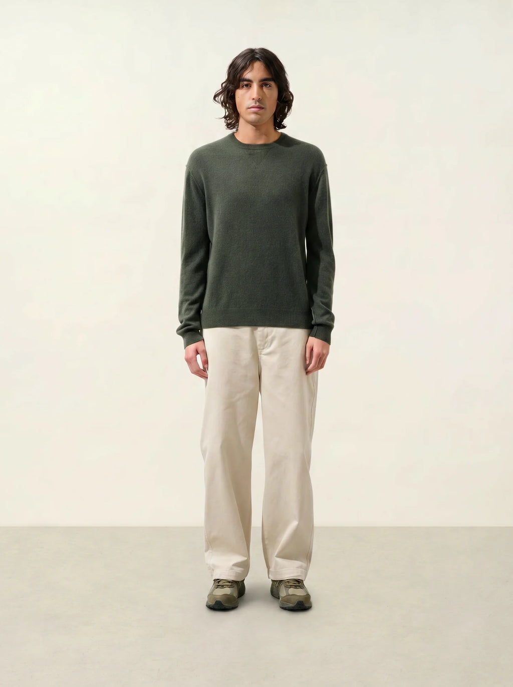 NOLAN pull col rond kaki