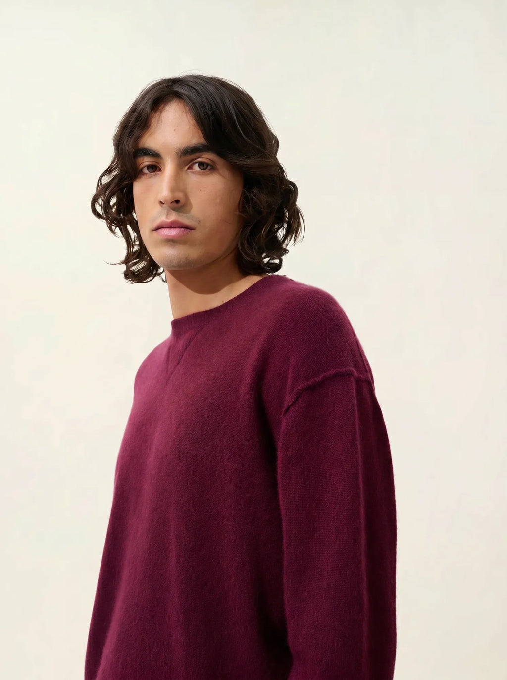 NOLAN sweater crew neck blackberry