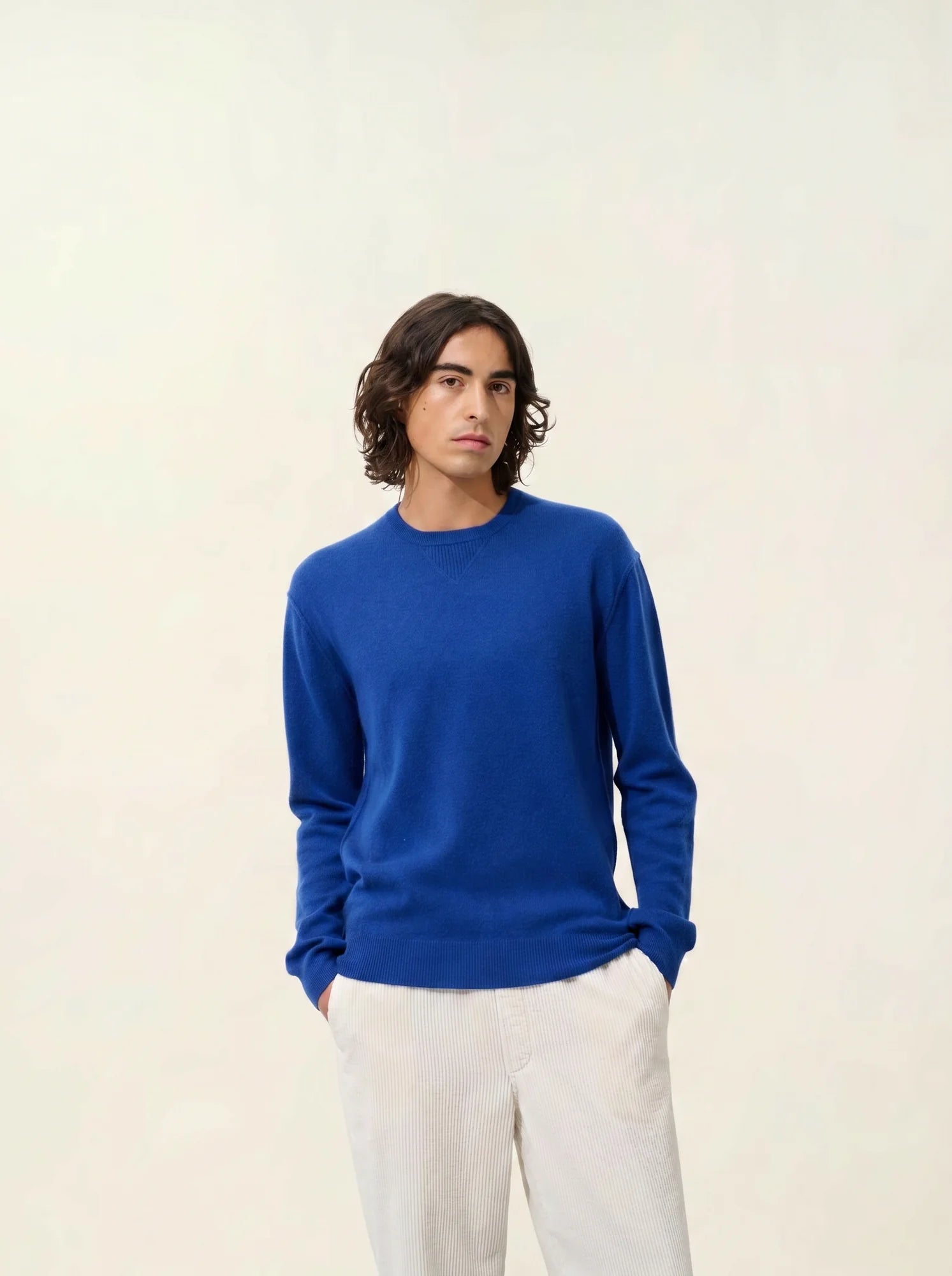 NOLAN sweater crew neck ultramarine
