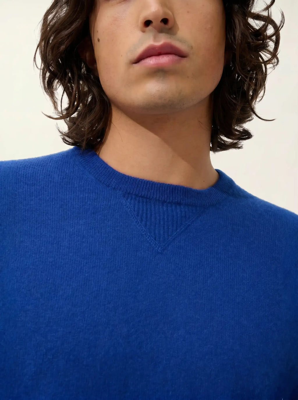 NOLAN pull col rond outremer