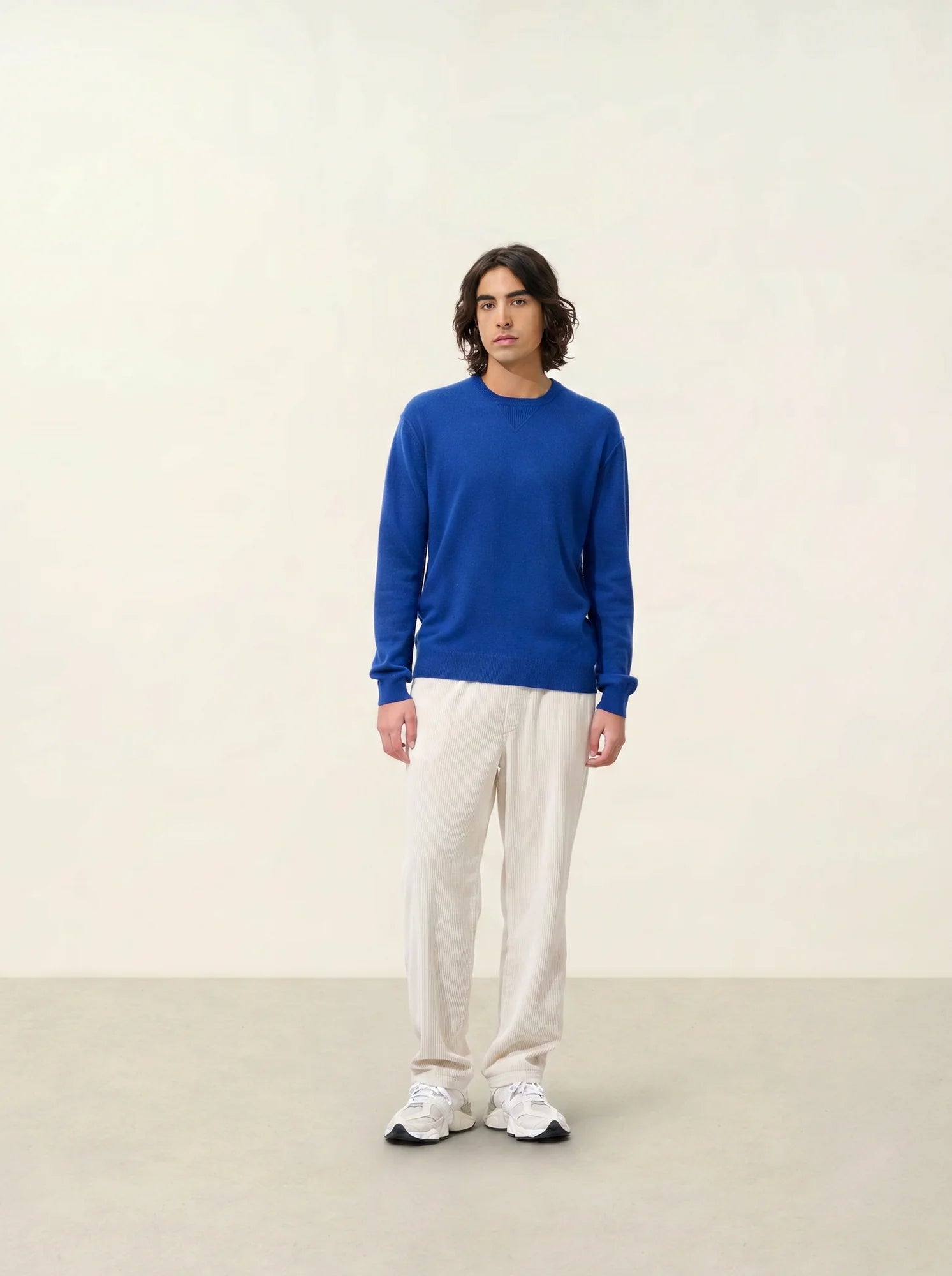 NOLAN pull col rond outremer