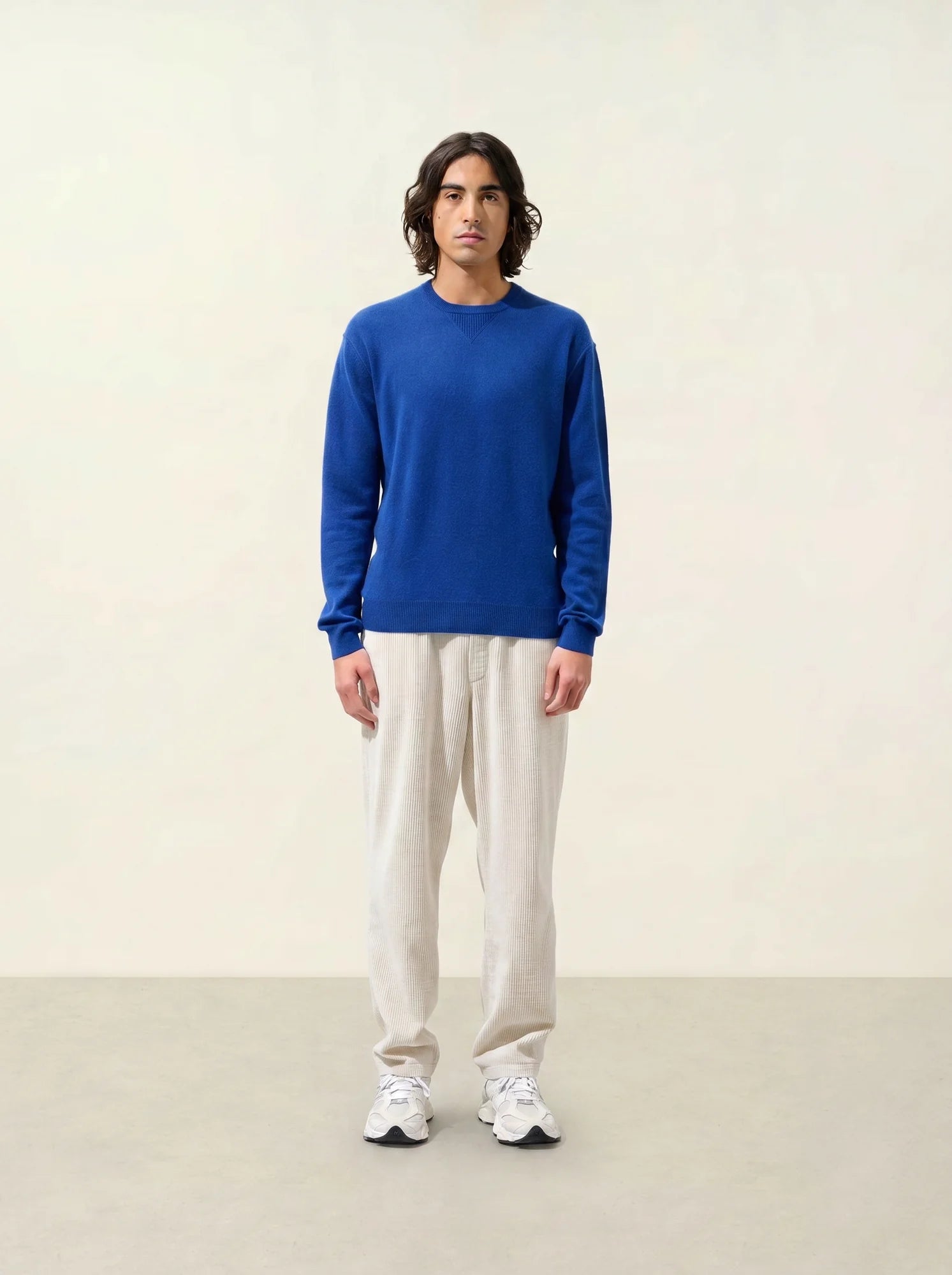 NOLAN pull col rond outremer