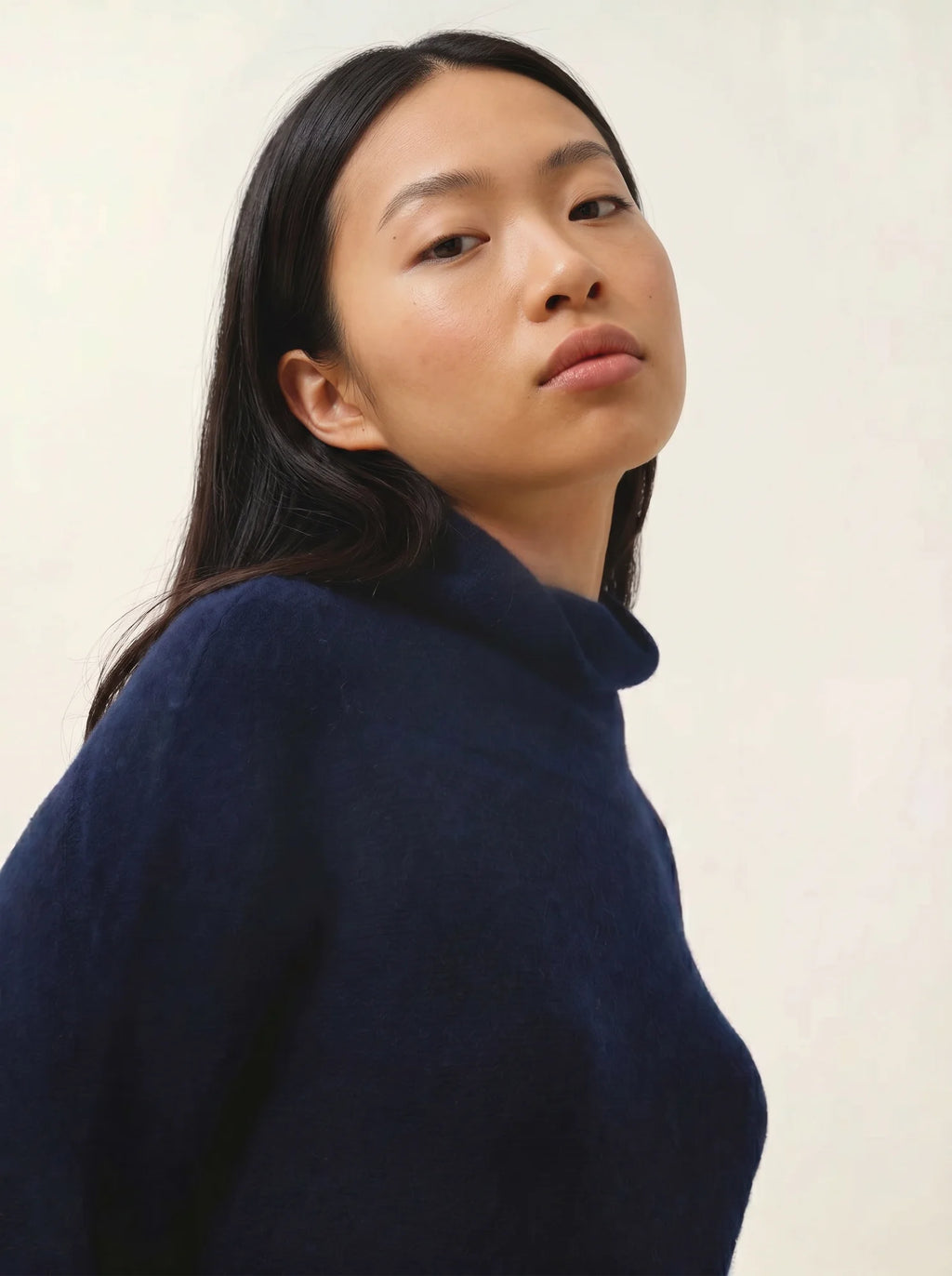 COLLIN pullover rollkragen marineblau