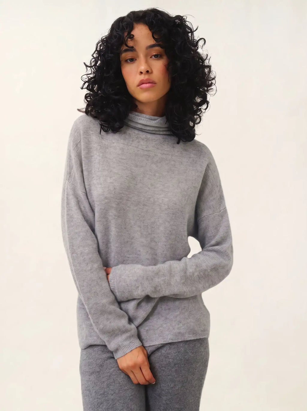 COLLIN pullover rollkragen wolke meliert