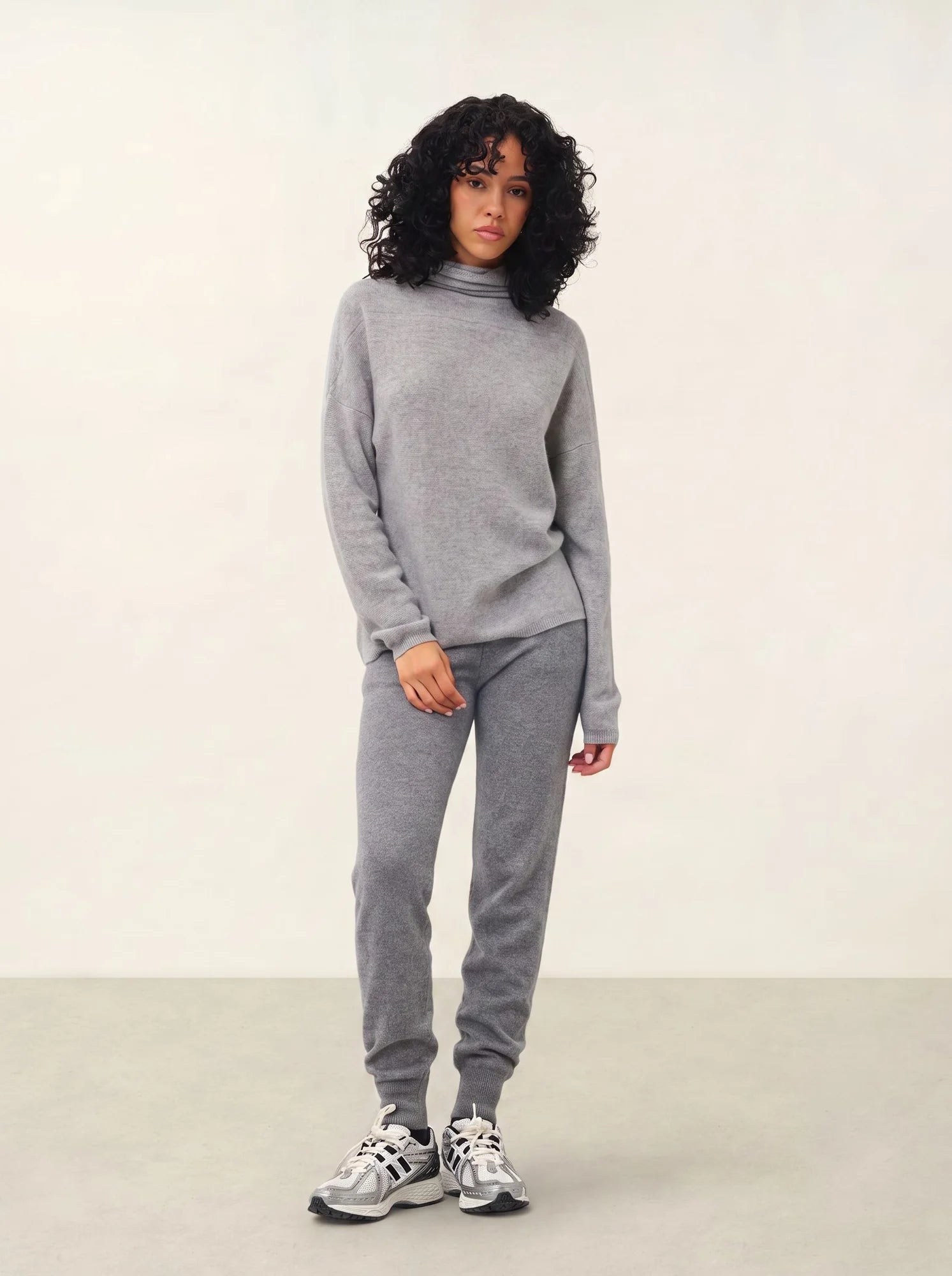 COLLIN pullover rollkragen wolke meliert