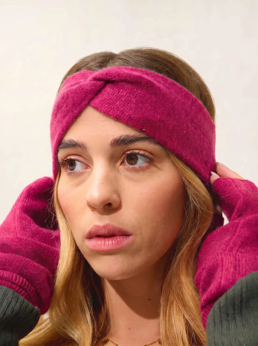 PAT Headband 4 Ply Fuchsia
