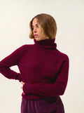 DOLCE pullover rollkragen bordeaux