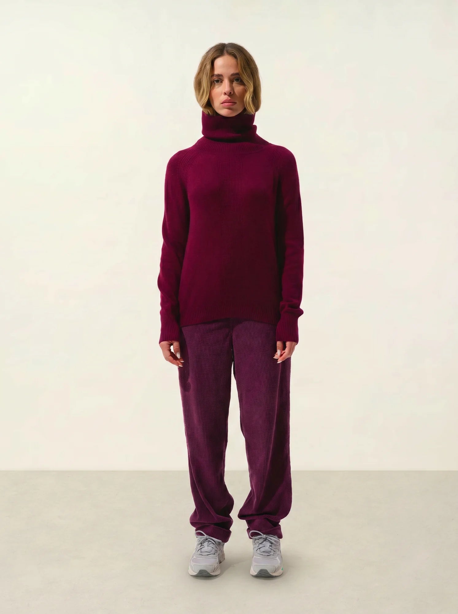 DOLCE pullover rollkragen bordeaux