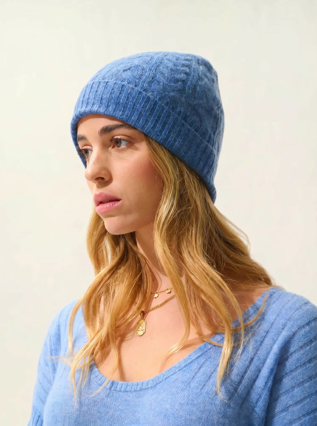 SCOTT Bonnet 4 Fils Bleu Denim