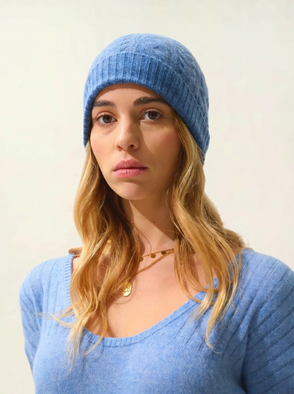 SCOTT Bonnet 4 Fils Bleu Denim