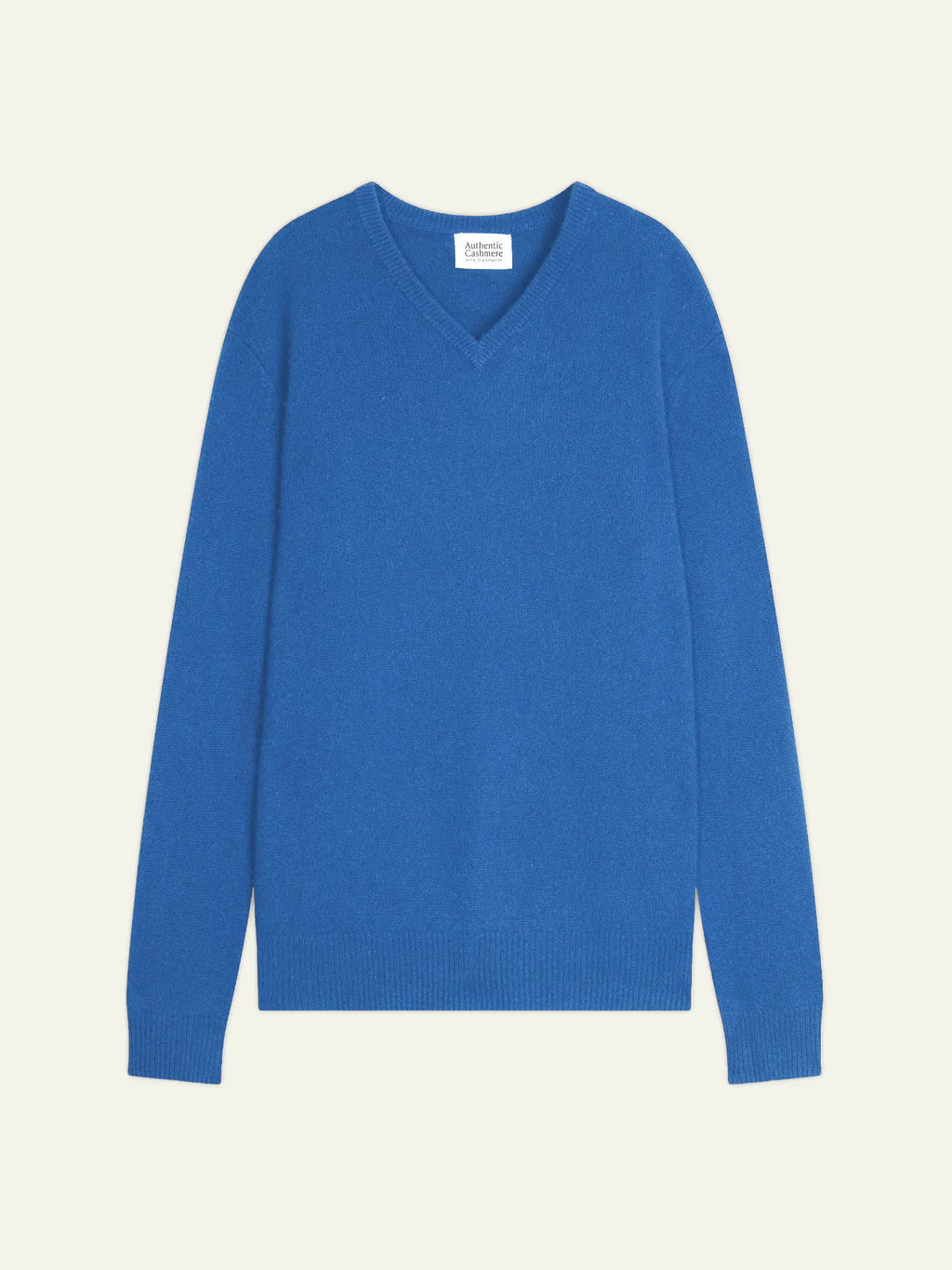 VICTOR sweater v-neck 4 ply electric blue