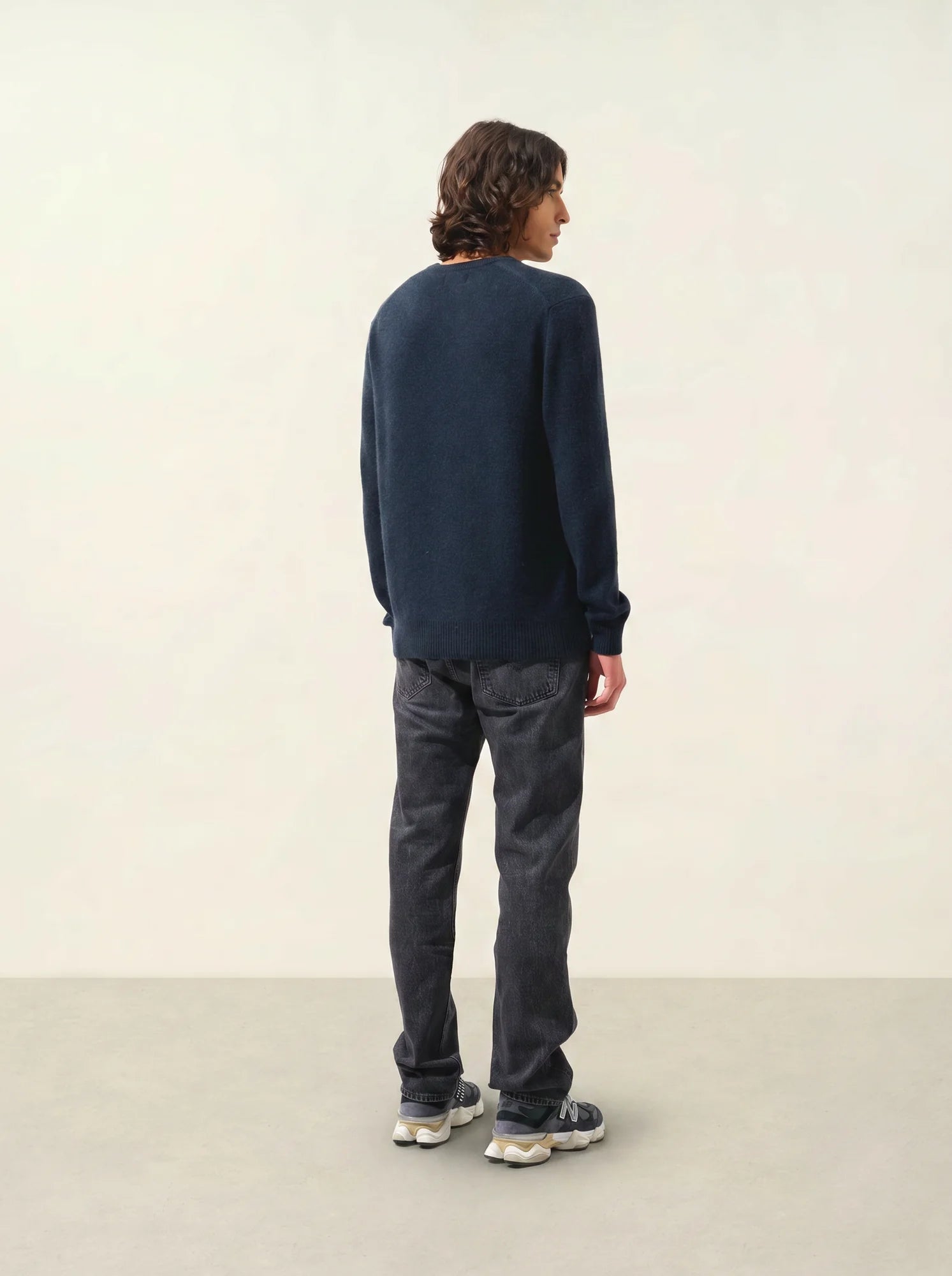 VICTOR pullover v-ausschnitt 4-fädig caviar