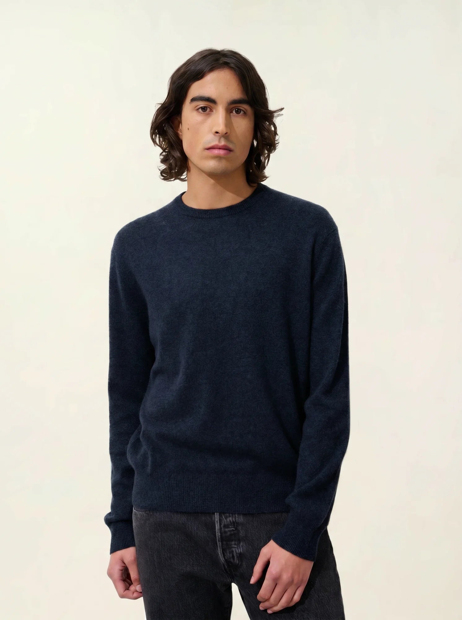 AIGLIÈRE pullover rundhalsausschnitt caviar