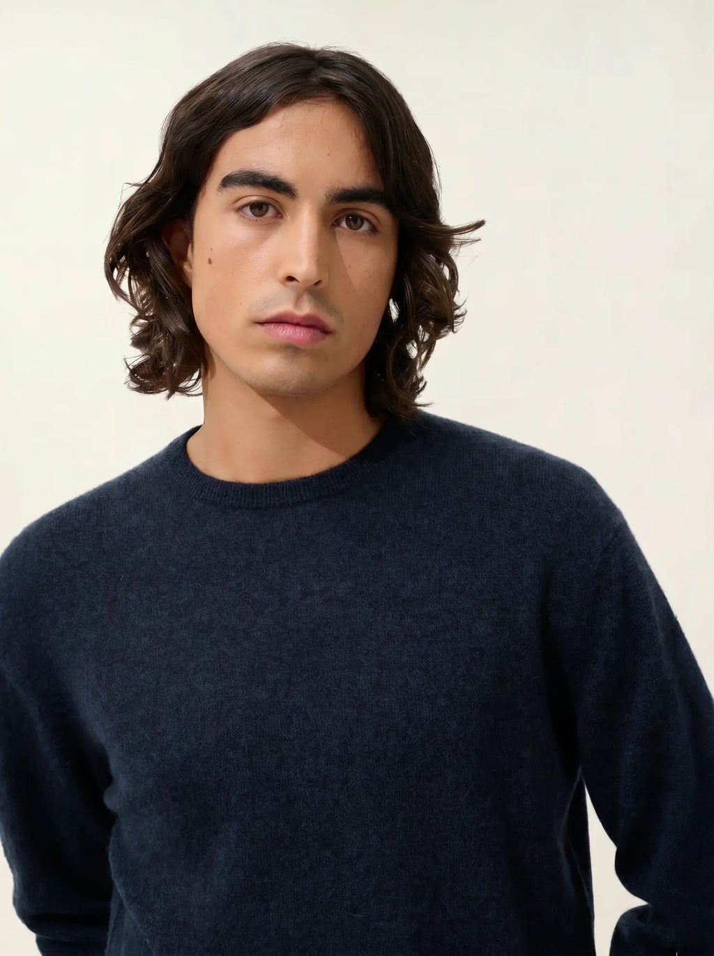 AIGLIÈRE pullover rundhalsausschnitt caviar