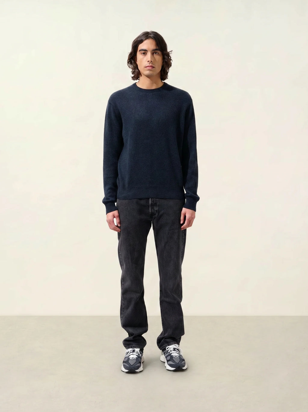 AIGLIÈRE pullover rundhalsausschnitt caviar