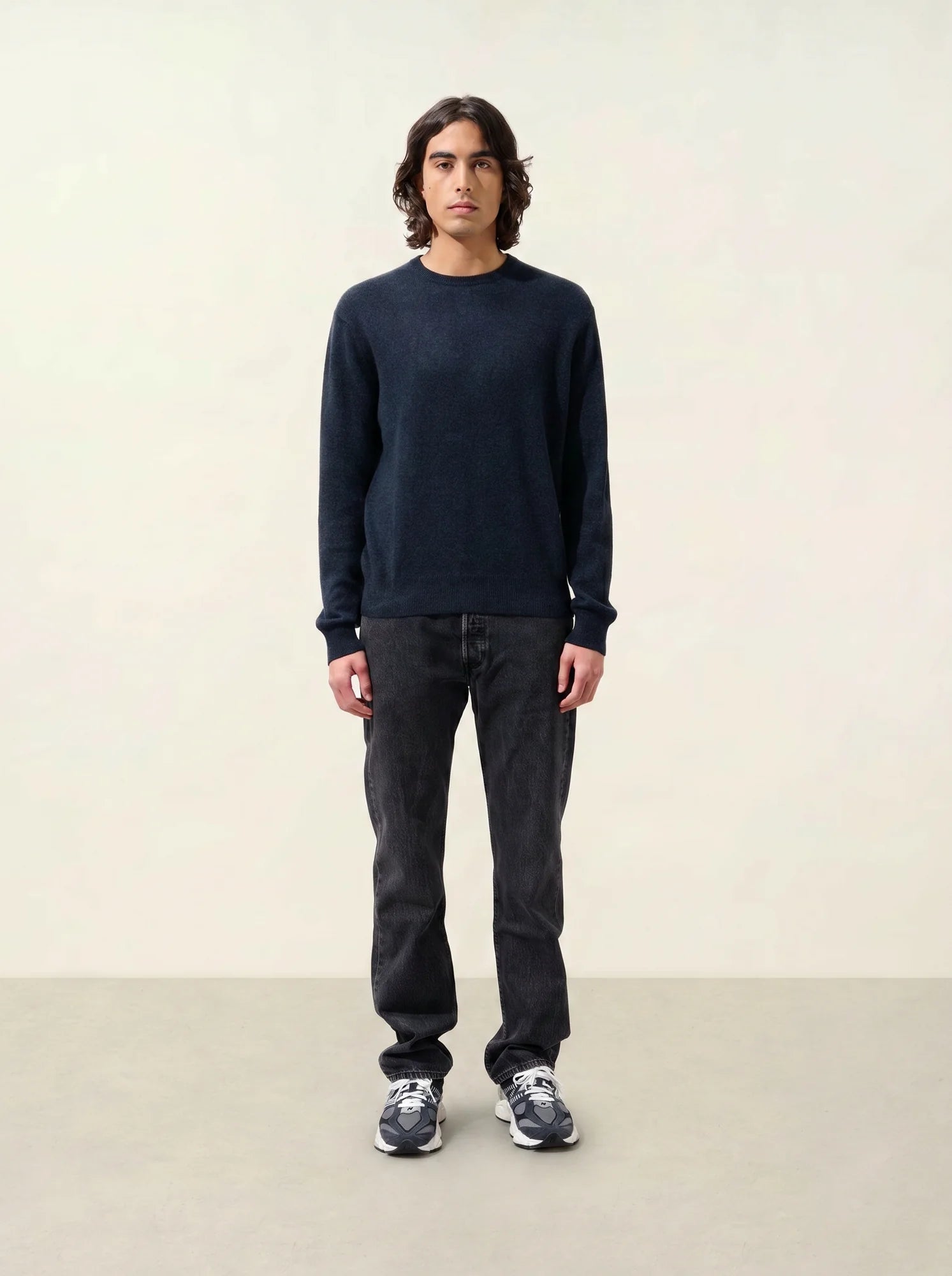 AIGLIÈRE pullover rundhalsausschnitt caviar