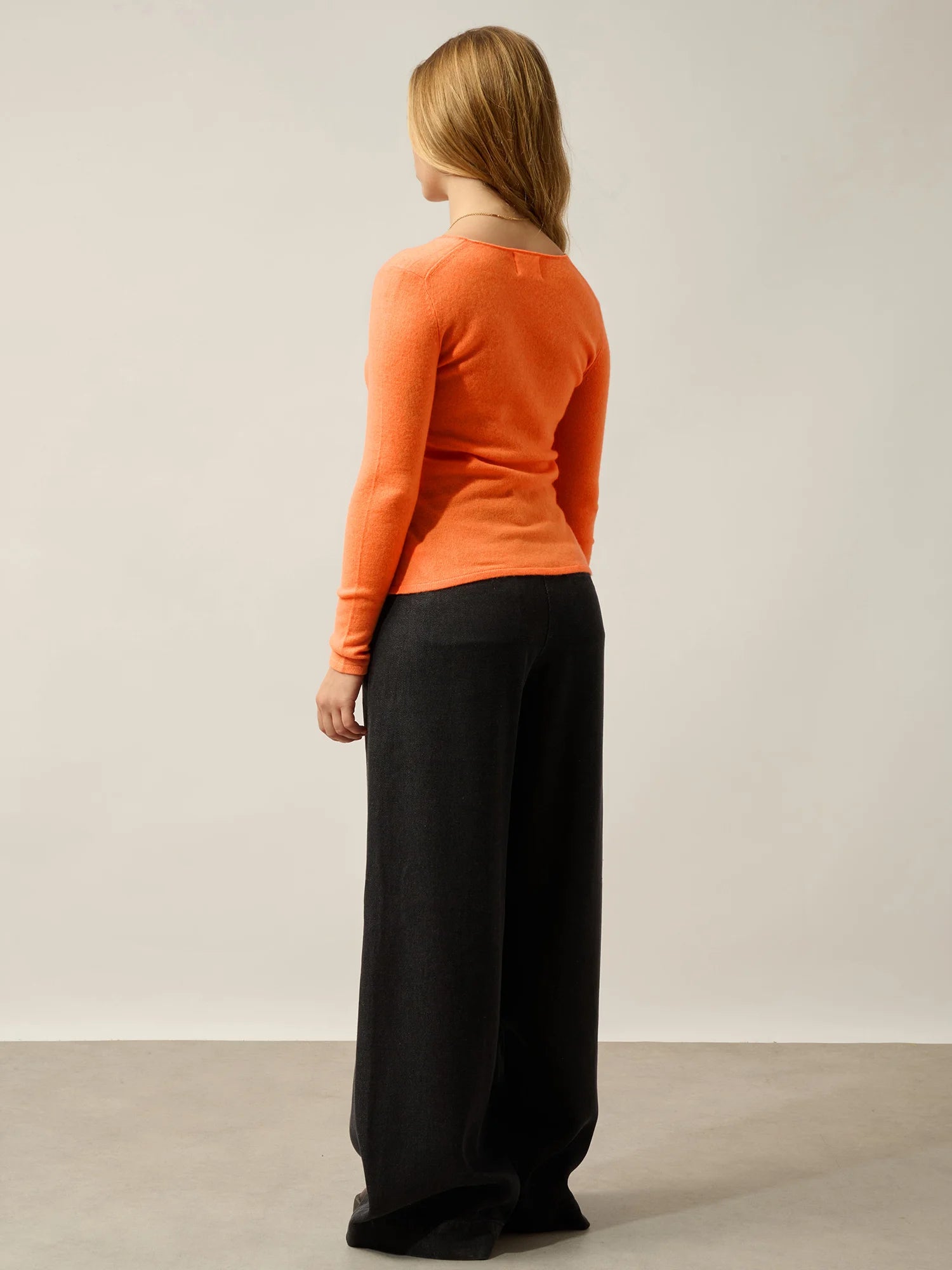 GALISE pullover v-ausschnitt orange neon