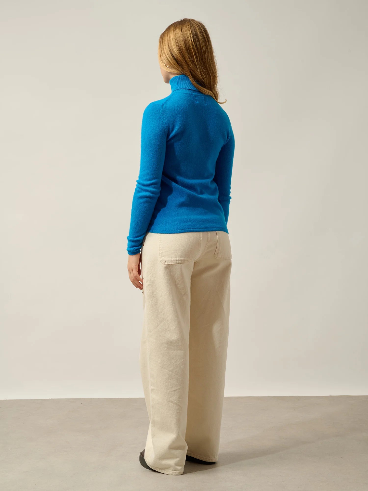 BISE Pullover Rollkragen Azurblau
