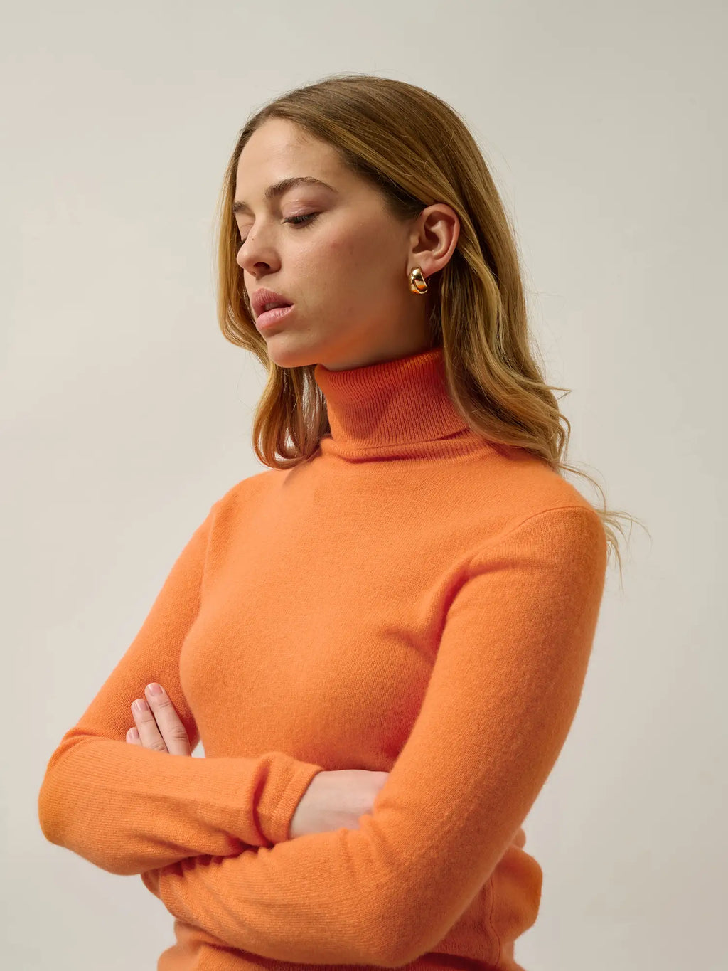 BISE Pullover Rollkragen Mandarine