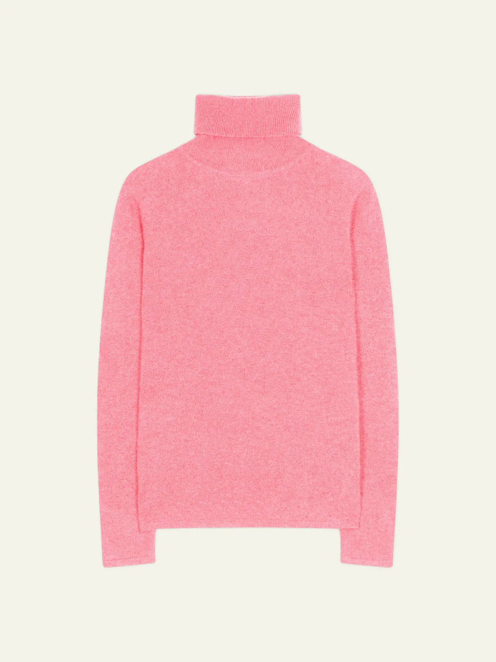 BISE Pull Col Roulé Rose Chiné