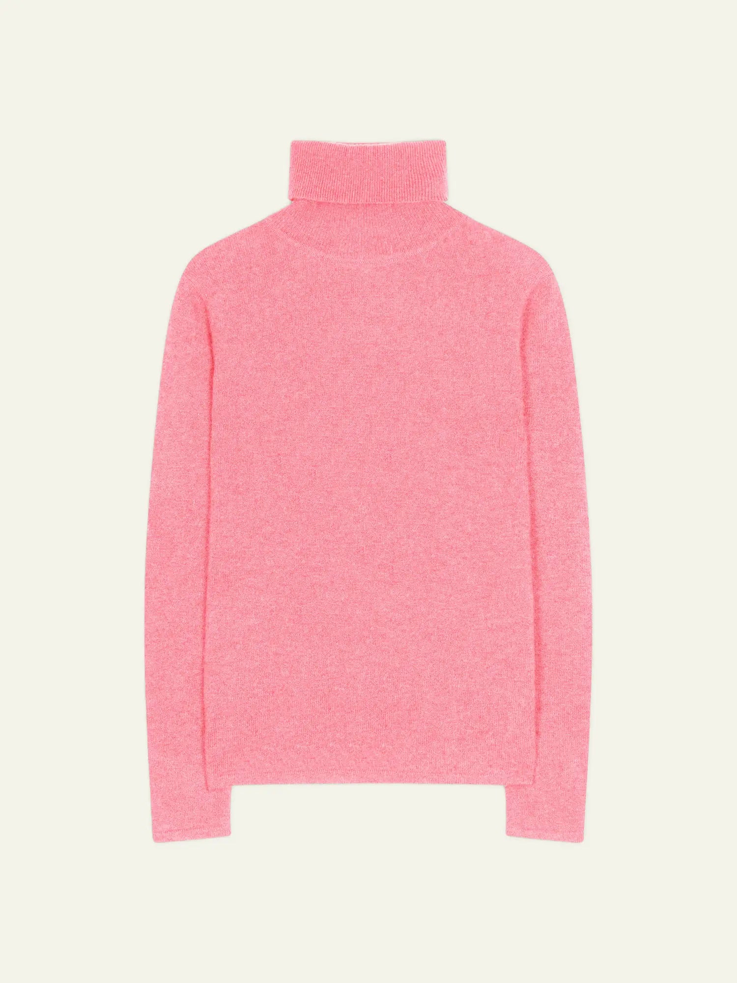 BISE Pull Col Roulé Rose Chiné