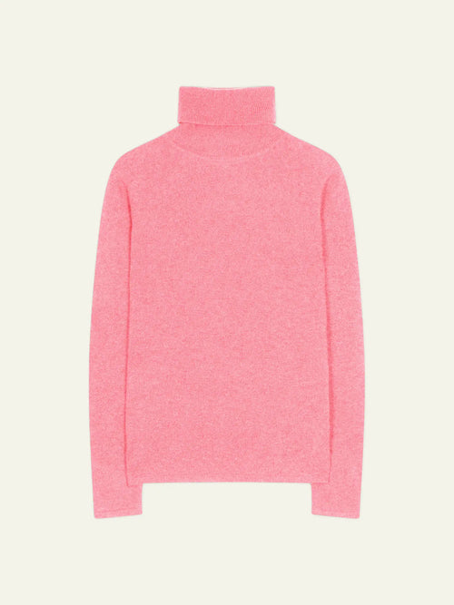 BISE pullover rollkragen rosa meliert