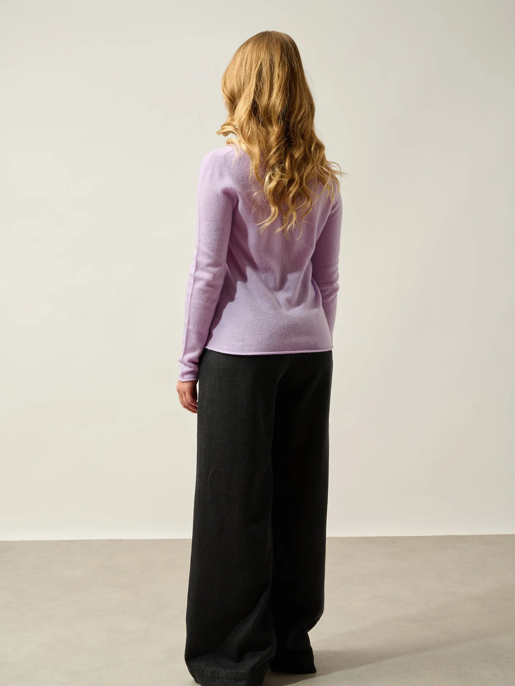 CRIOU pull col bateau mauve