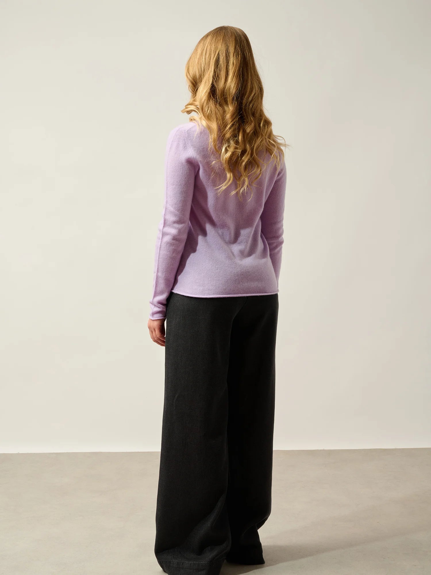 CRIOU pull col bateau mauve