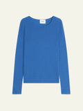 EPÉNA Pull Col Rond Bleu Électrique