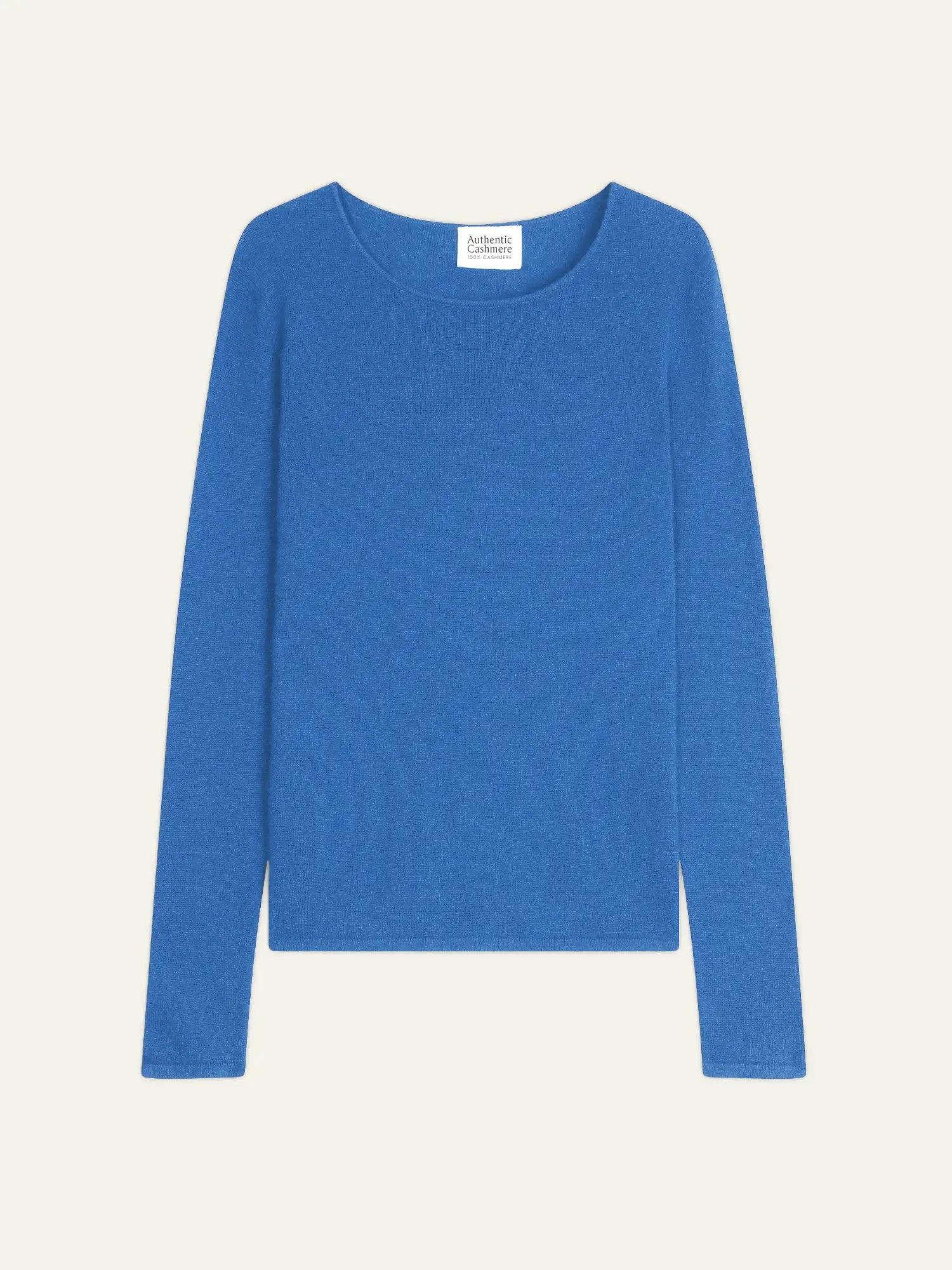 EPÉNA pull col rond bleu électrique