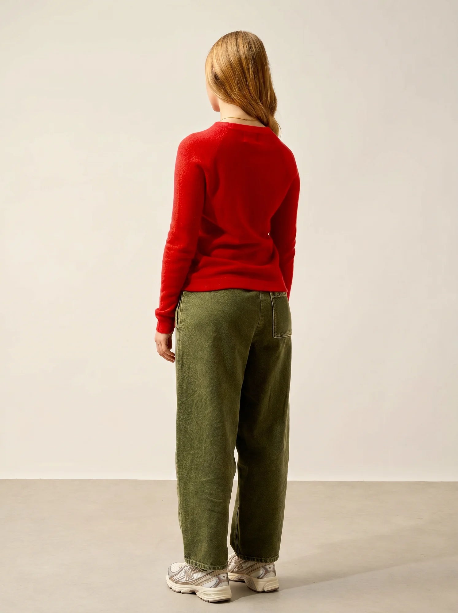 ECRIN Pullover Rundhalsausschnitt Karmin