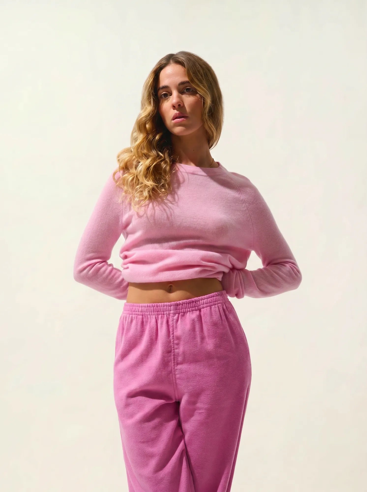 ECRIN pull col rond dragée