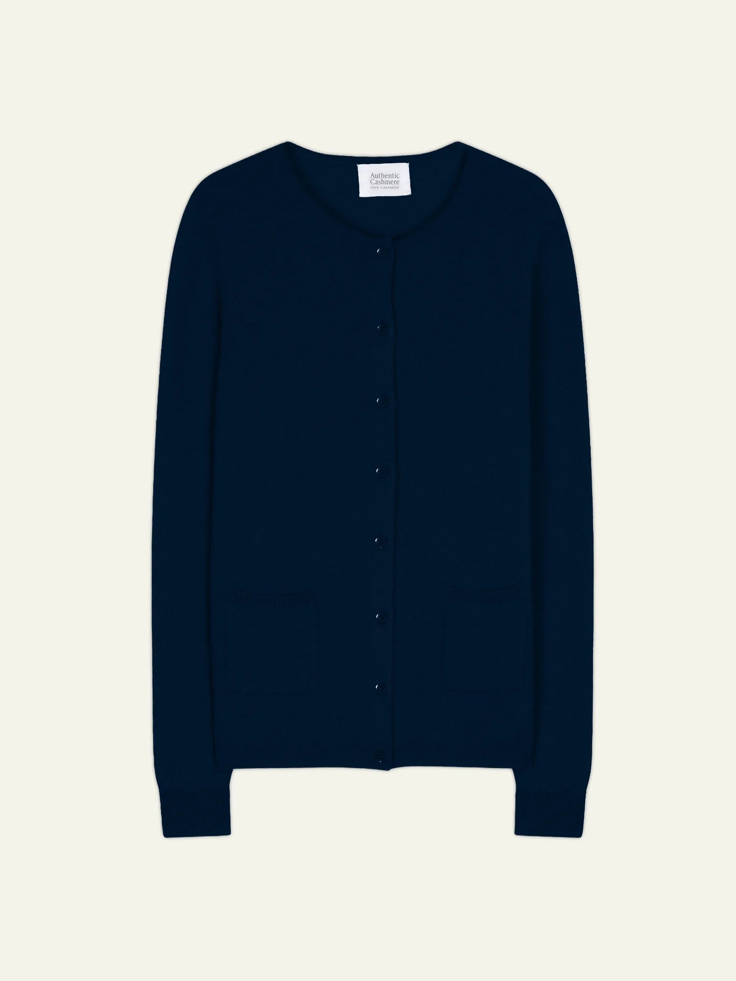 CARON cardigan col rond minuit