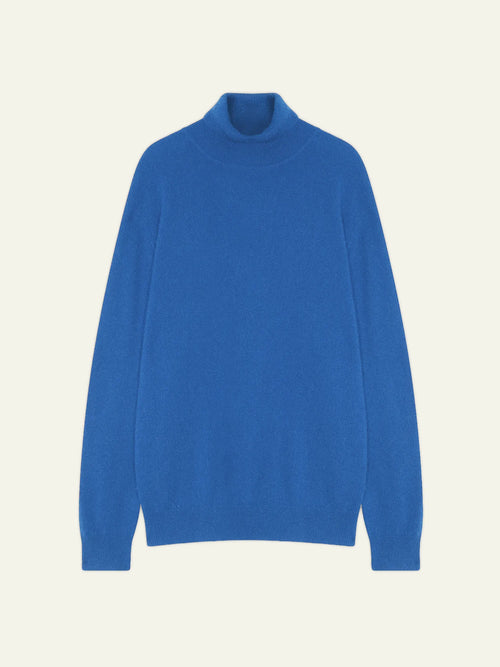 BANGE sweater turtleneck electric blue