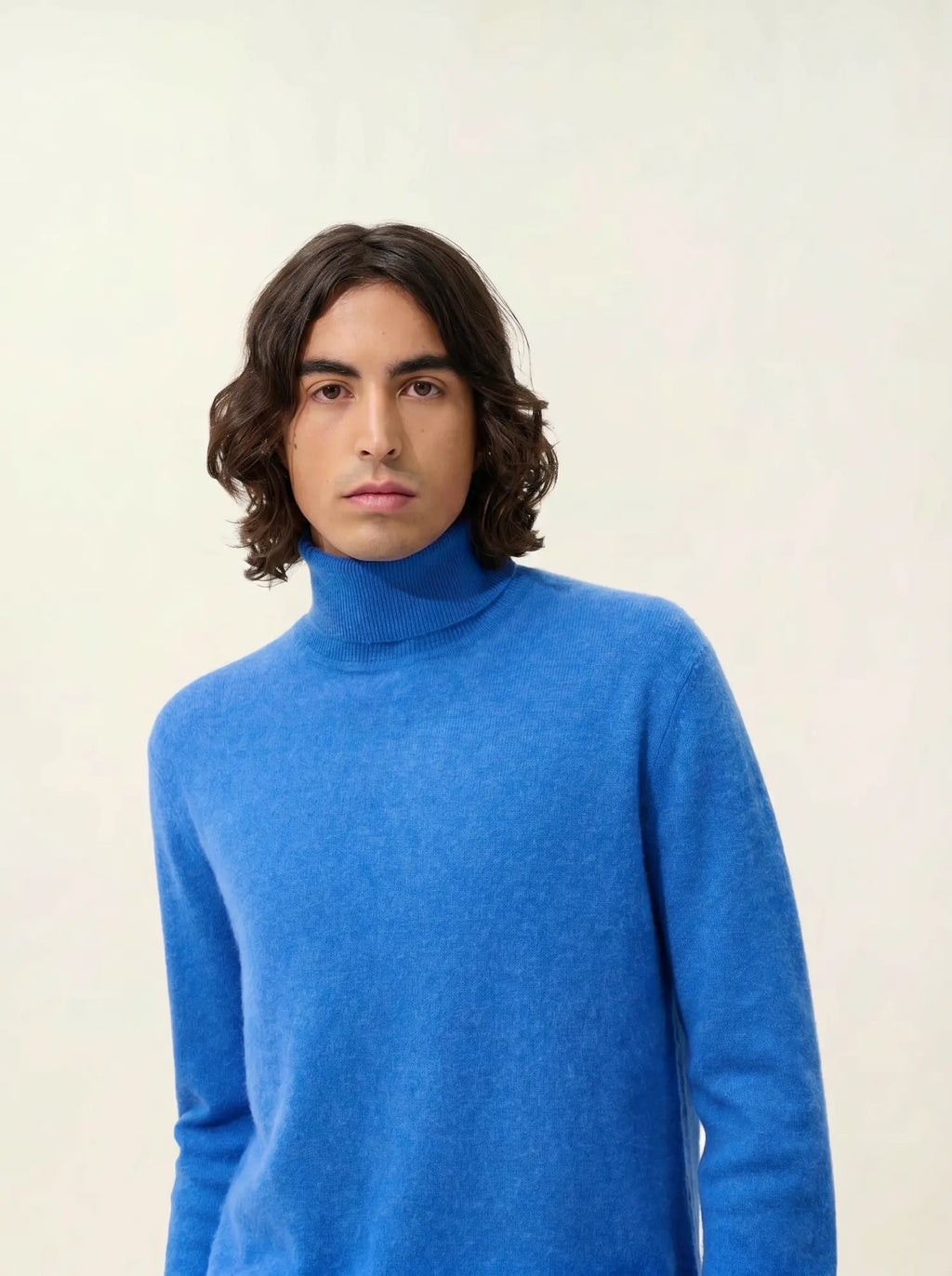 BANGE Pullover Rollkragen Elektroblau