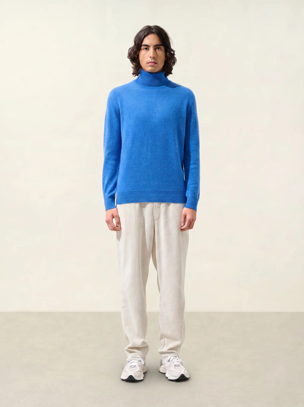 BANGE Pullover Rollkragen Elektroblau