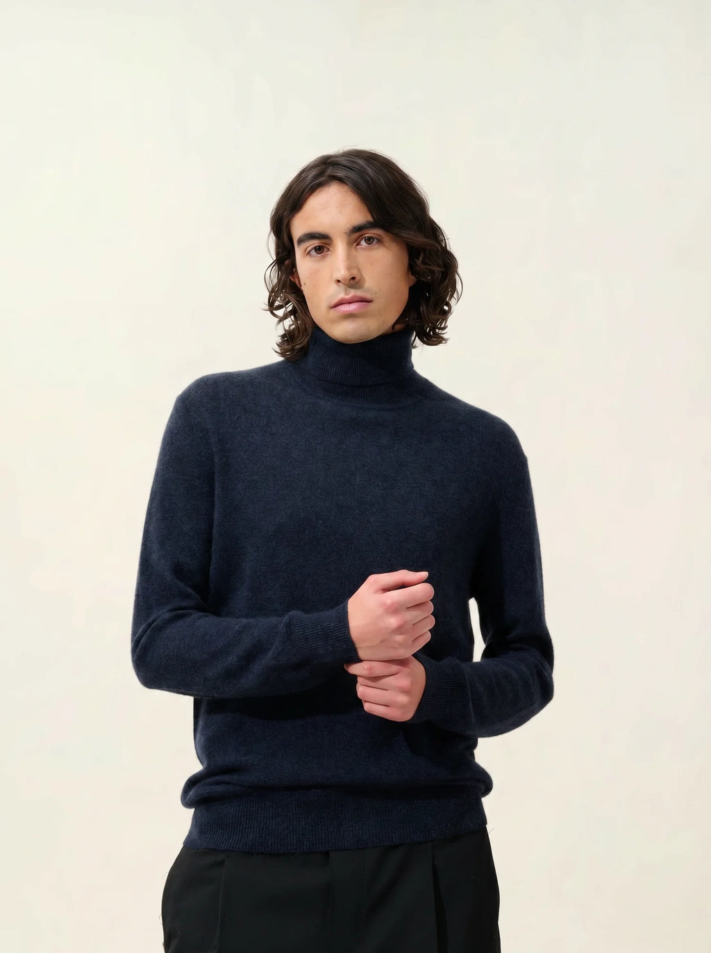 BANGE Pullover Rollkragen Kaviar