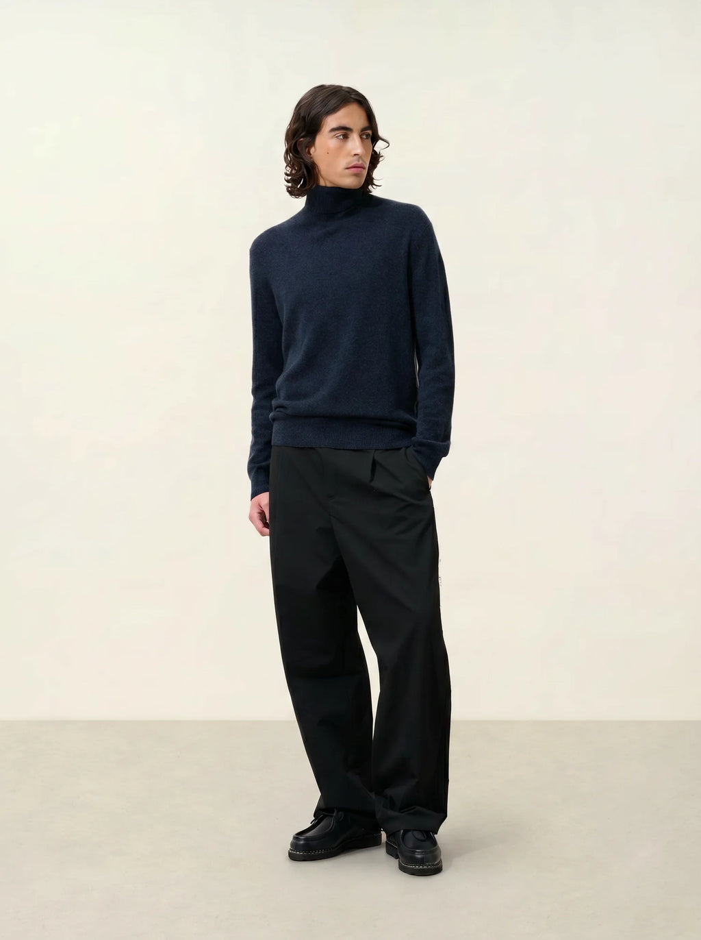 BANGE Pullover Rollkragen Kaviar