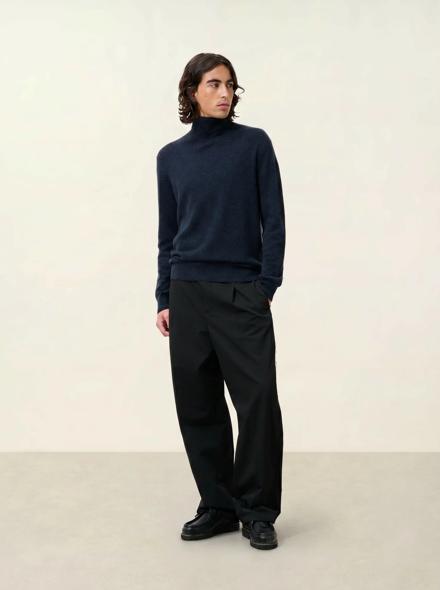 BANGE Pullover Rollkragen Kaviar