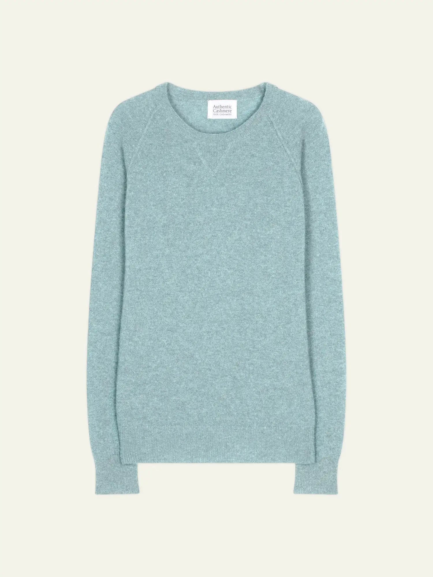 ETRET Sweater Crew Neck Heather Aqua