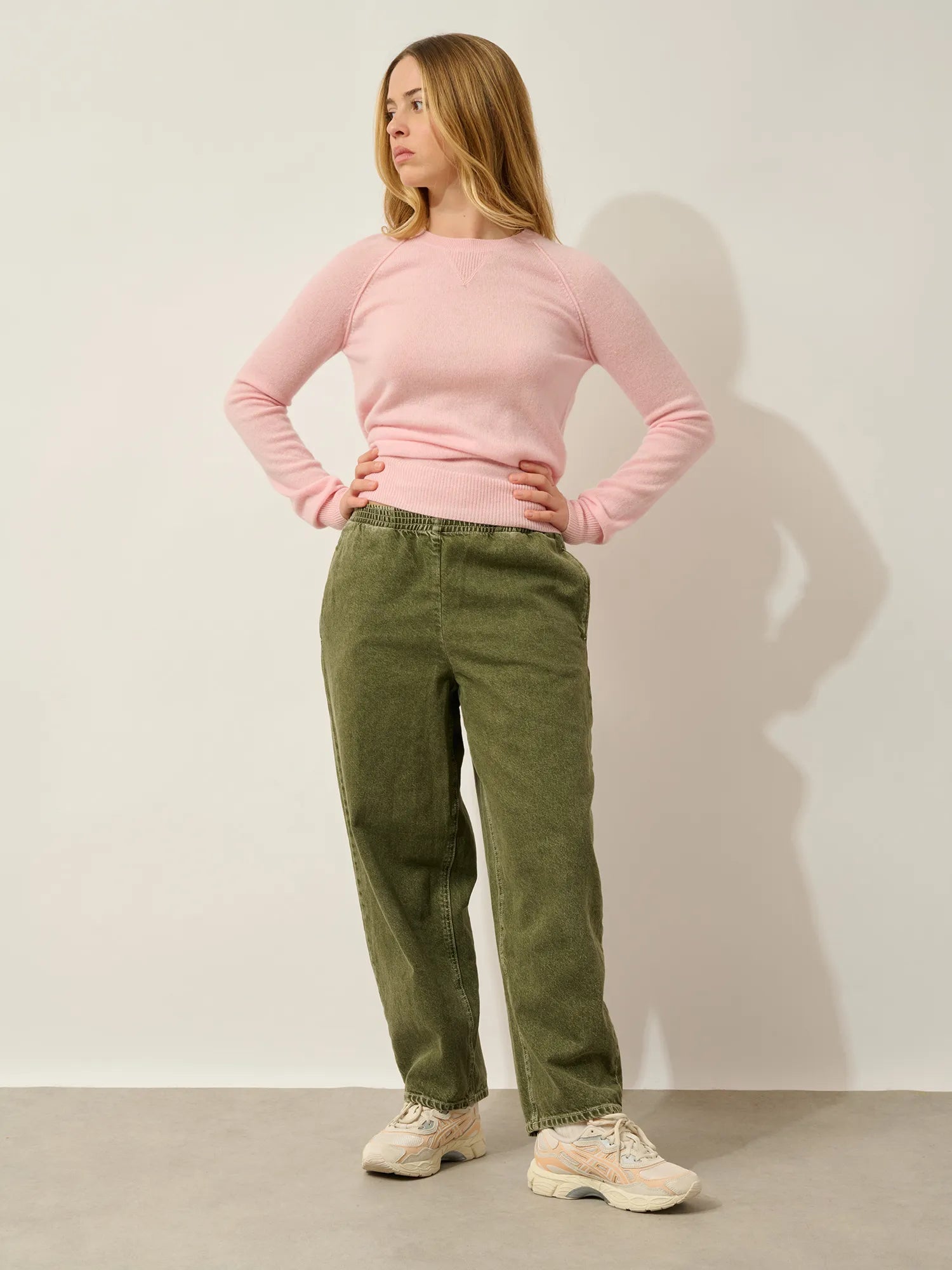 ETRET Pullover Rundhalsausschnitt Ballettrosa