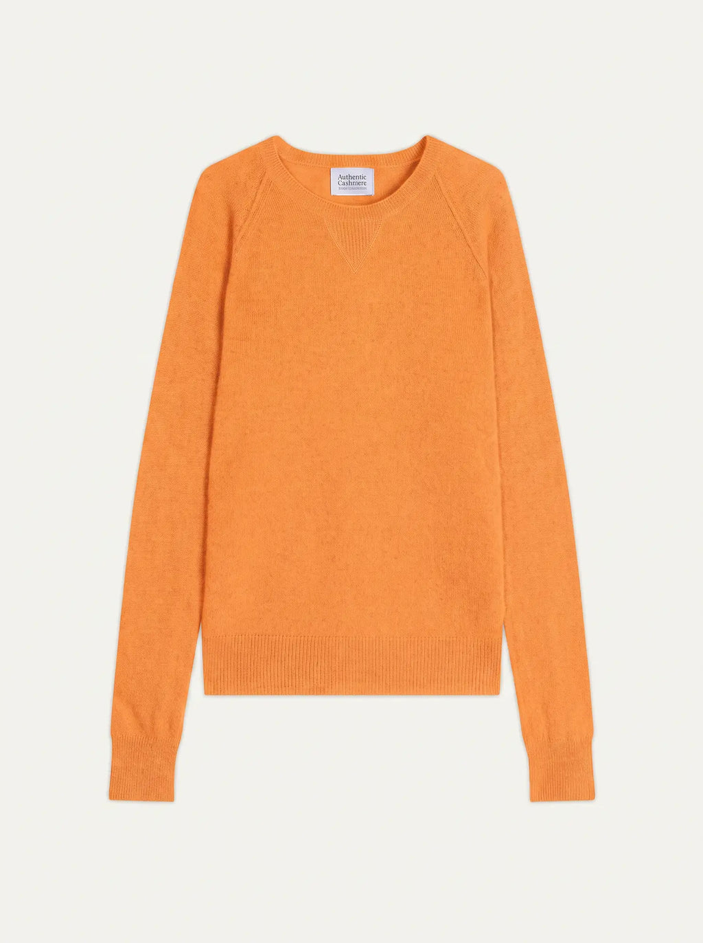 ETRET Pullover Rundhalsausschnitt Neonmandarine und Clementine