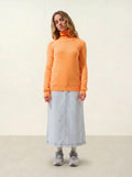 ETRET Pullover Rundhalsausschnitt Neonmandarine und Clementine