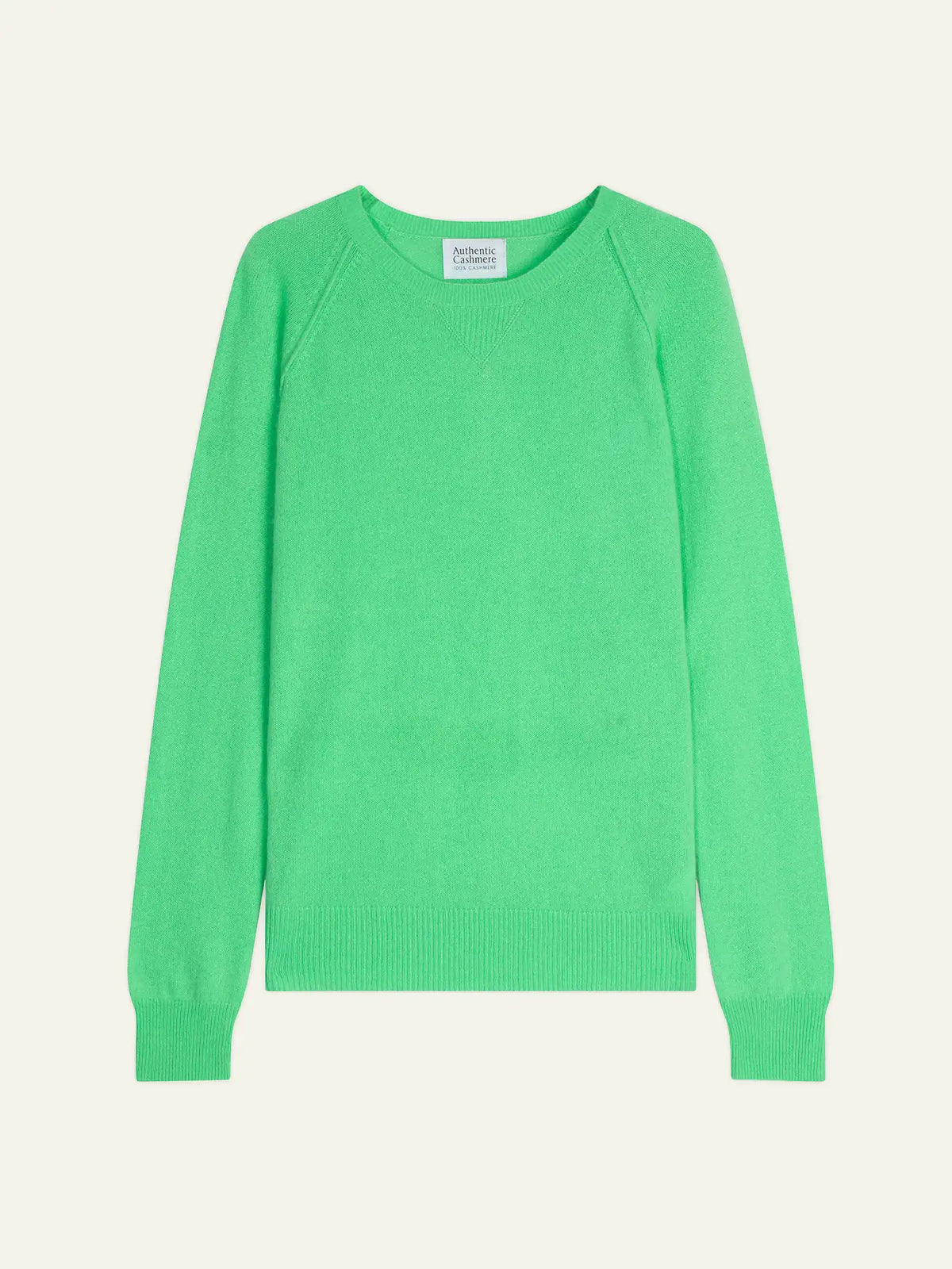 ETRET pull col rond vert fluo