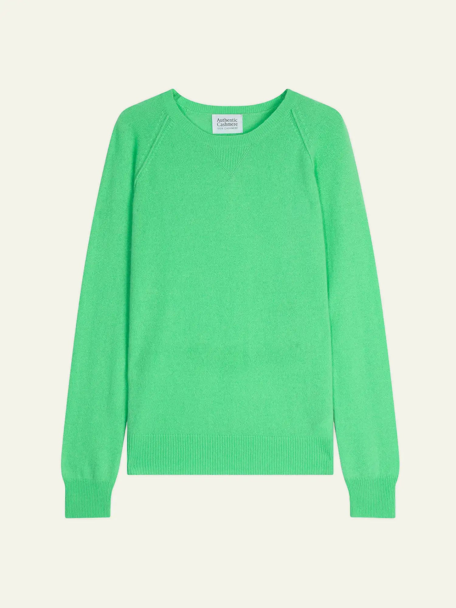 ETRET pull col rond vert fluo