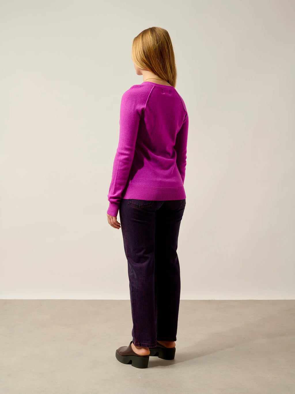 ETRET Sweater Crew Neck Neon Purple